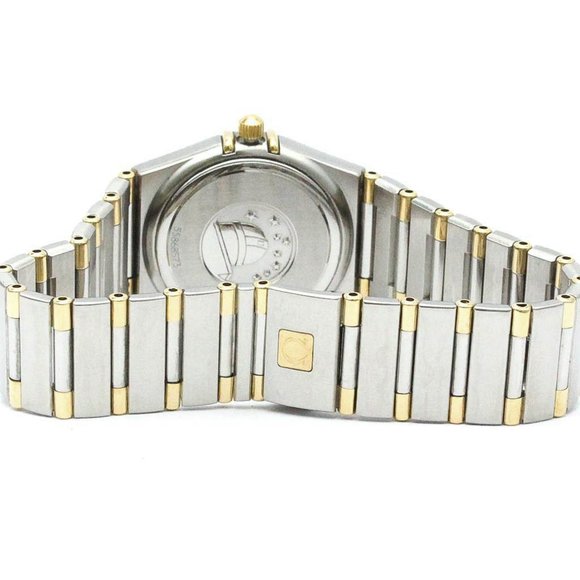 Polished OMEGA Constellation 18K Gold Steel Ladies Watch 1372.30 BF578003 - Picture 5 of 8